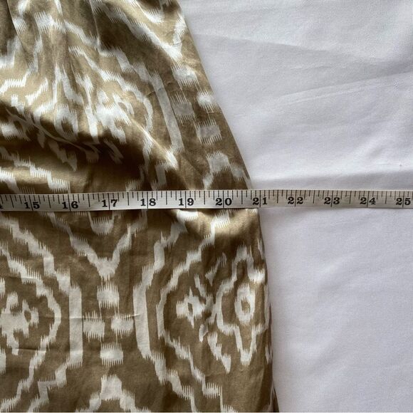 Andree DeLair x Anthropolgie Cream/ Tan Silk-Blend Sleeveless Maxi Dress Size 6 - Picture 16 of 16
